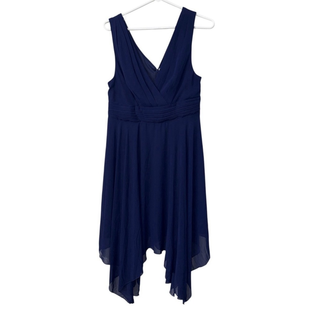 Ever Pretty Size 12 Navy Pleated Formal Dress NWT